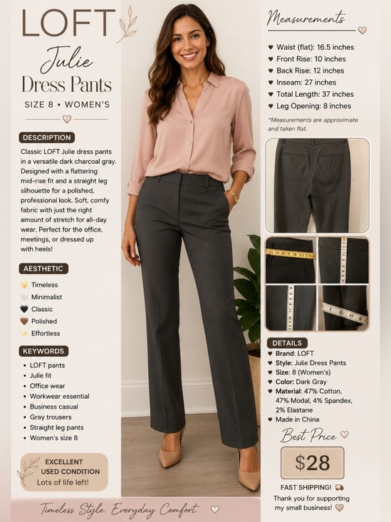 LOFT Pants - LOFT Black Dress Pants